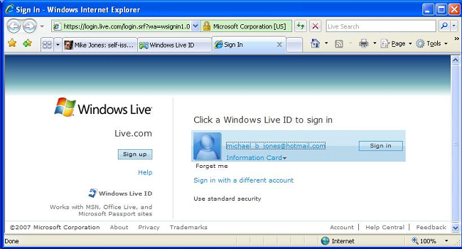 Live ID Windows